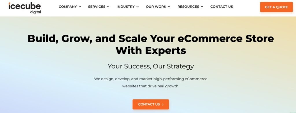 Icecube Digital website