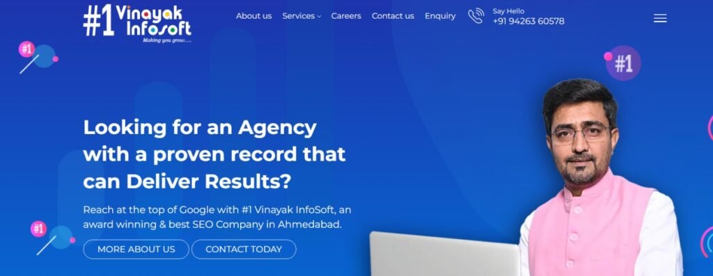 Vinayak infosoft website