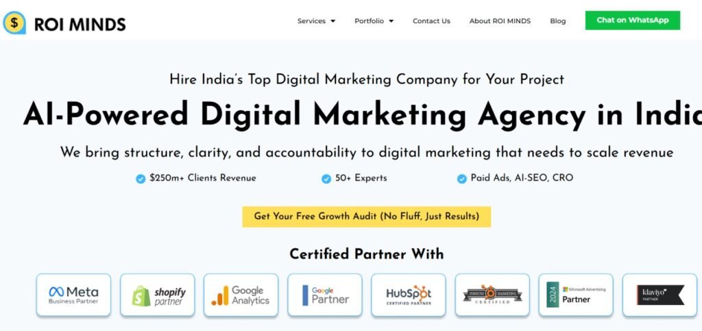 8. ROI Minds agency india